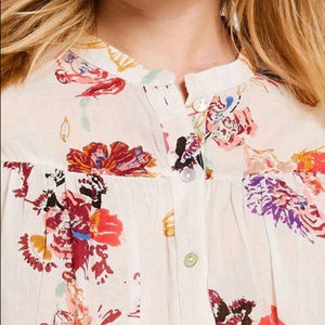 Free People Tops - Free People Sweet Escape Floral Blouse Ivory Combo Free People Tops - Free People Sweet Escape Floral Blouse Ivory Combo